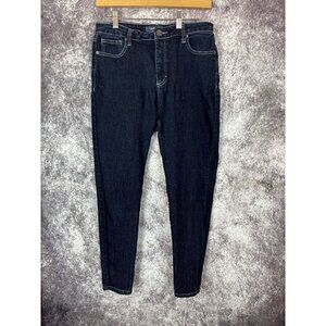 Mod Cloth Skinny Jeans 12 S High Rise Dark Blue Denim Stretch Modern City life